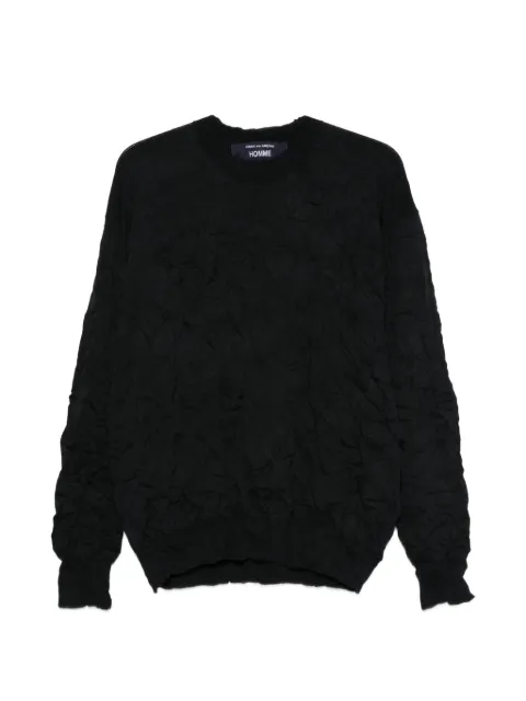 Comme des Garçons Homme crinkled-effect sweater