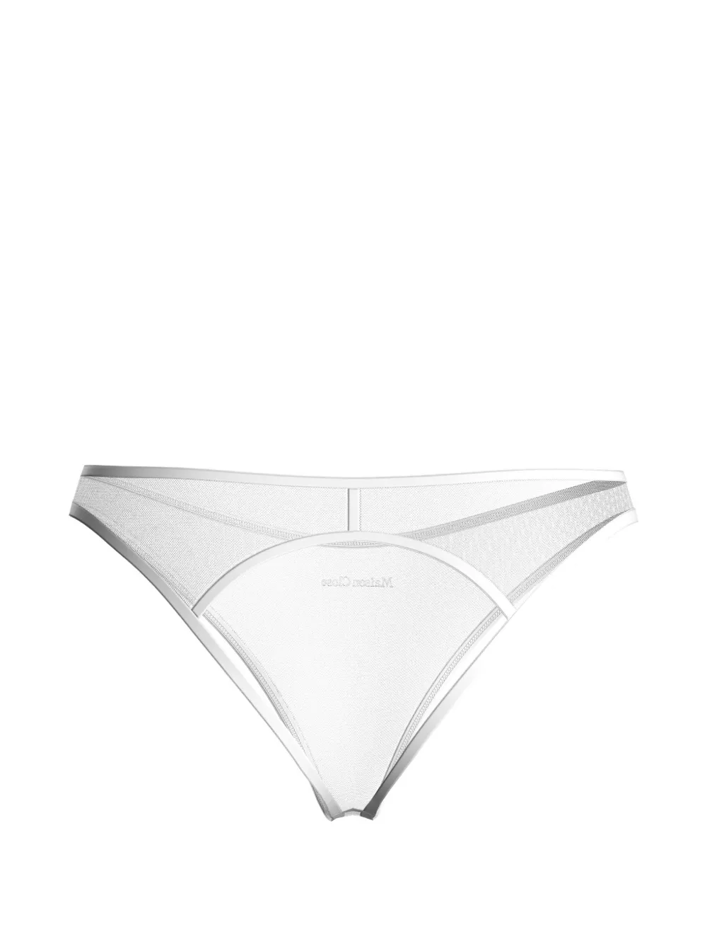 Maison Close Panorama mesh slip Wit
