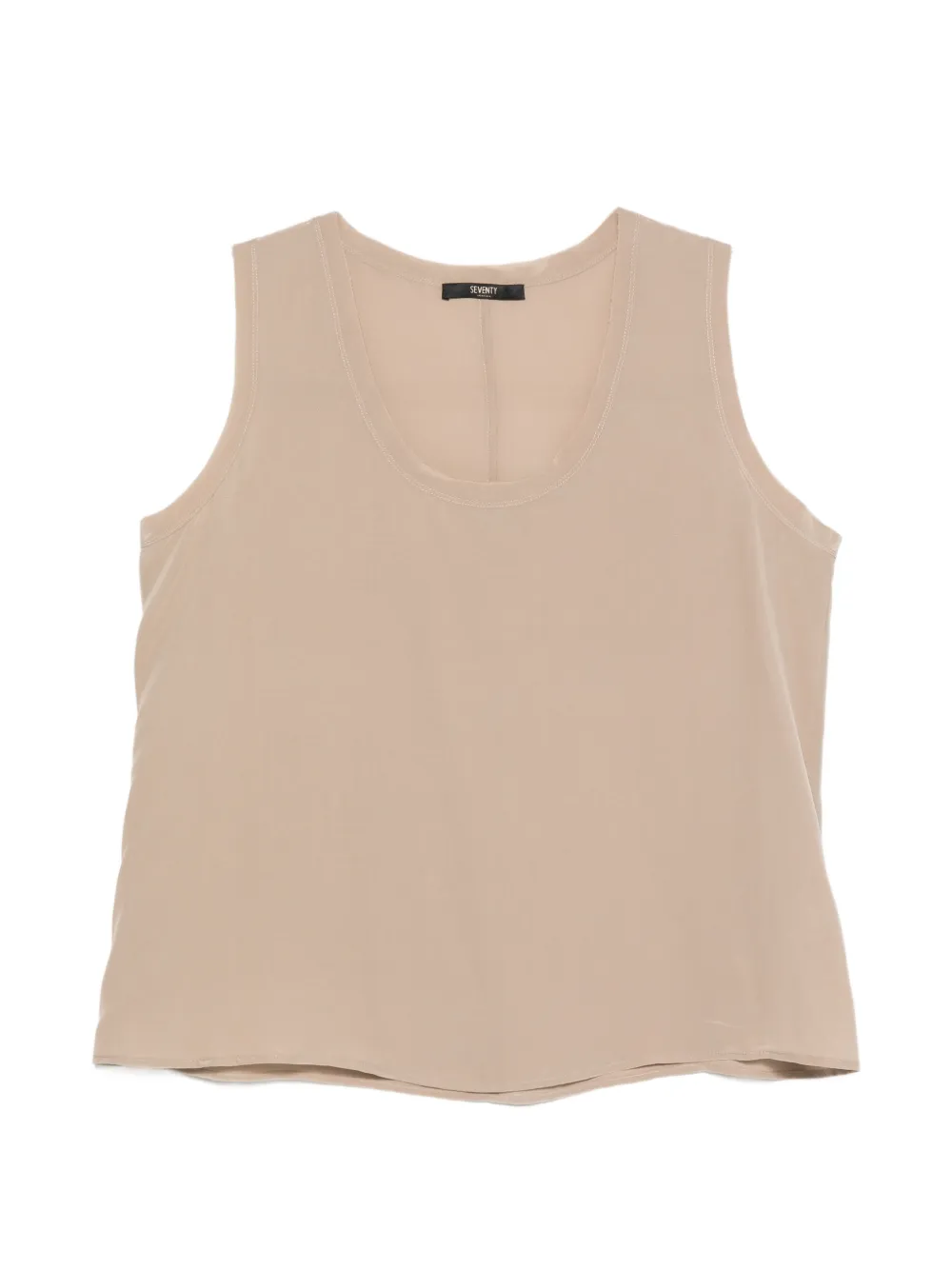 Seventy scoop-neck sleeveless top - Nude