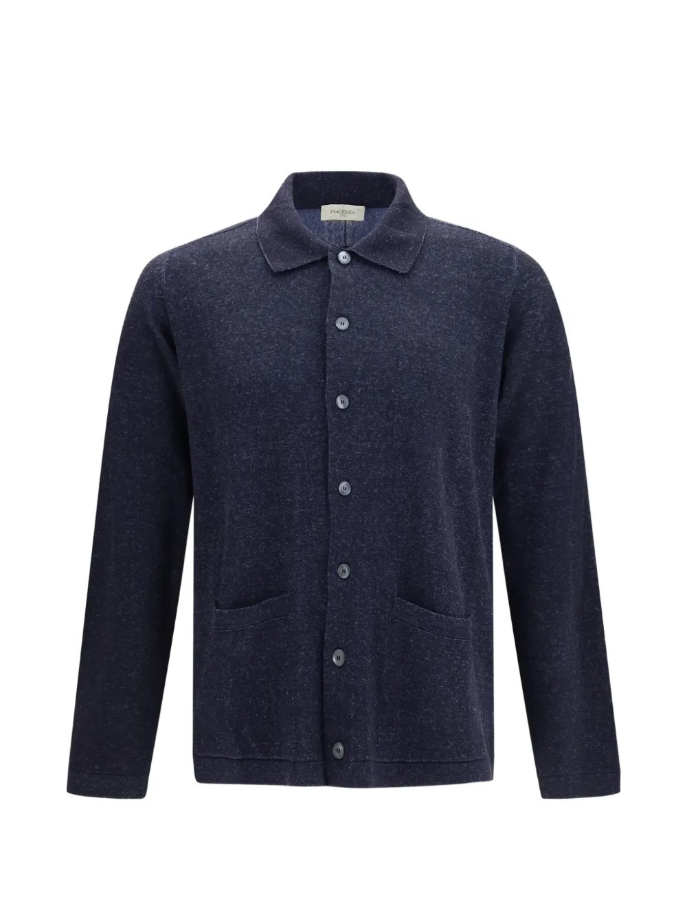Piacenza Cashmere button-down patch-pocket overshirt - Blu