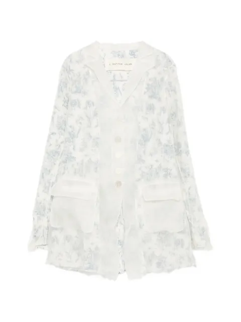A Tentative Atelier floral-print sheer jacket