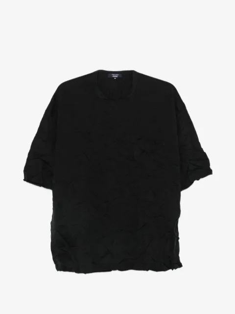 Comme des Garçons Homme camiseta con acabado fruncido