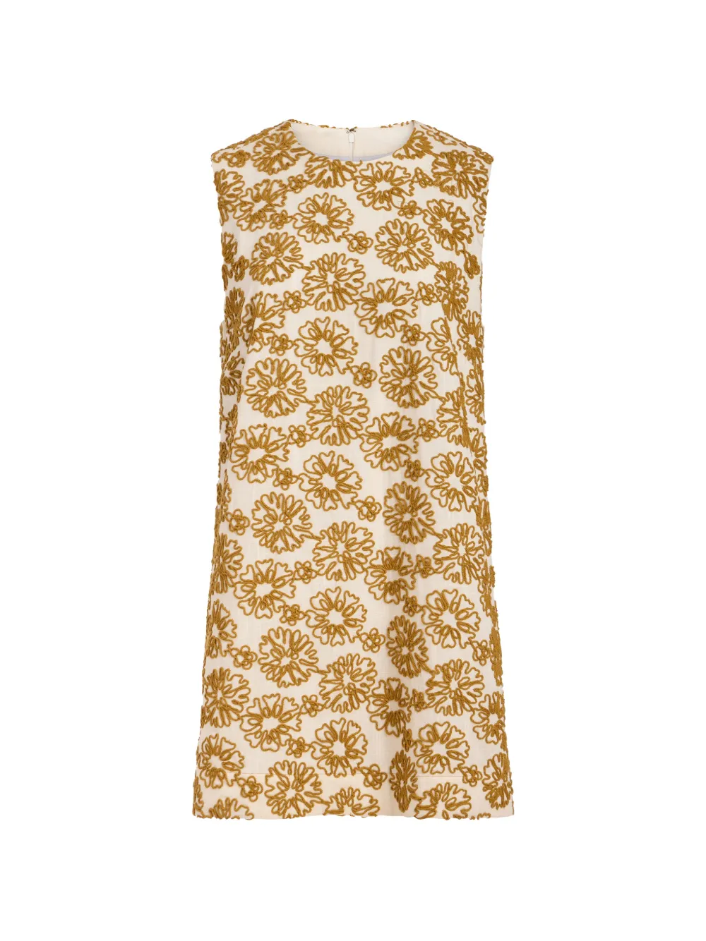 Marie Oliver Yvette floral-embroidered dress - Bianco