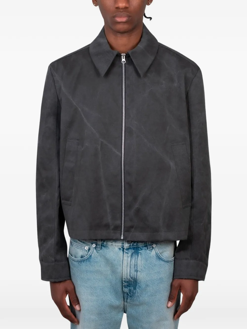 Séfr Tazio zip-up jacket - Grigio