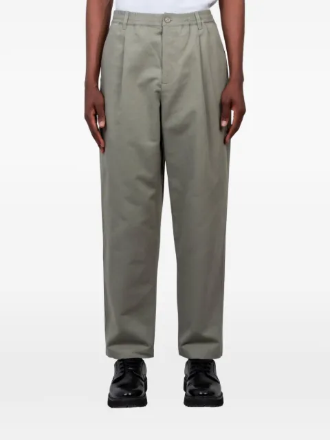 Maison Kitsuné pleated elasticated-waist trousers