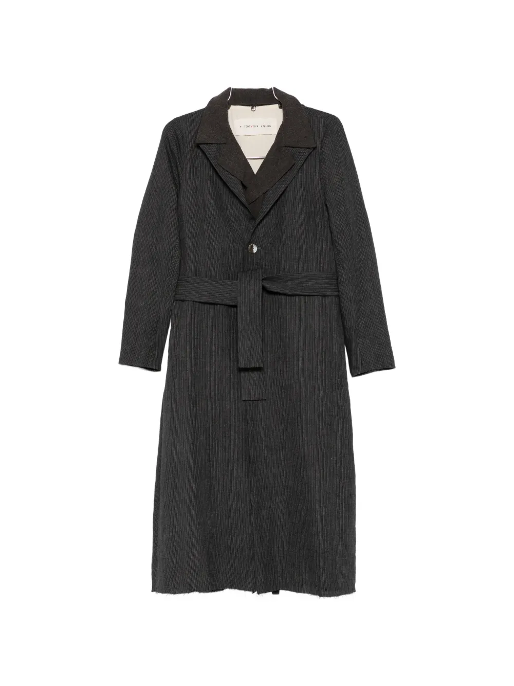 A Tentative Atelier Johnston belted coat - Grigio