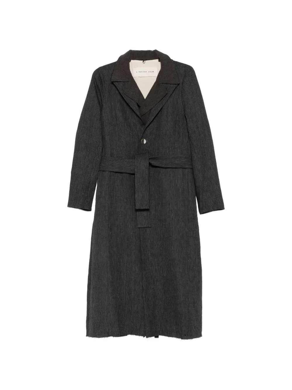 A Tentative Atelier Johnston belted coat - Grigio