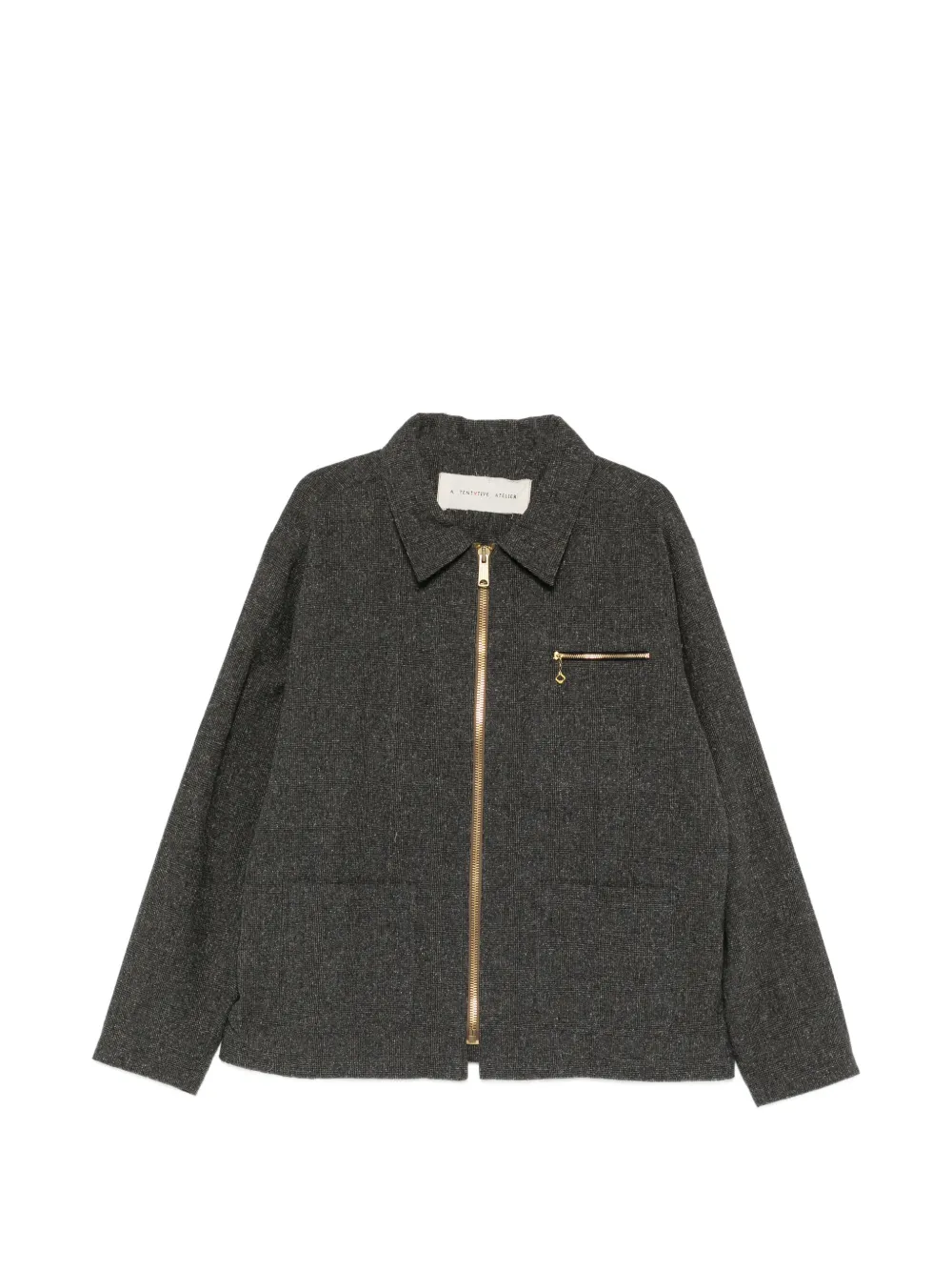 A Tentative Atelier zip-up jacket - Marrone