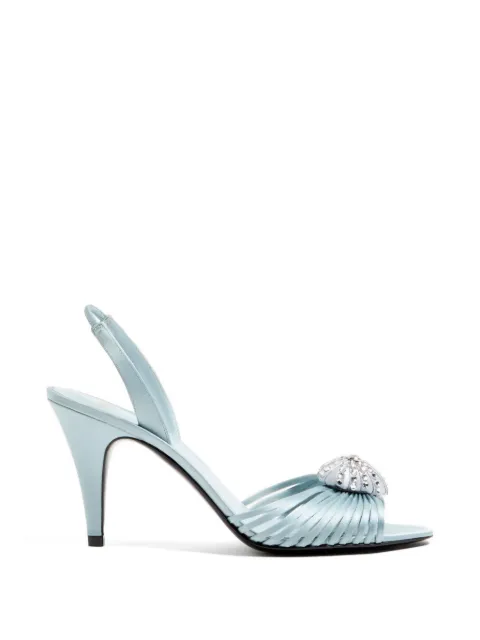 Valentino Garavani Coeur Royal sandal in satin 85mm