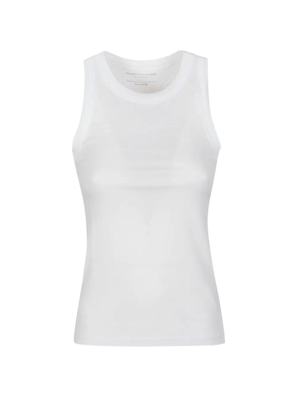 Majestic Filatures ribbed-trim tank top - Bianco