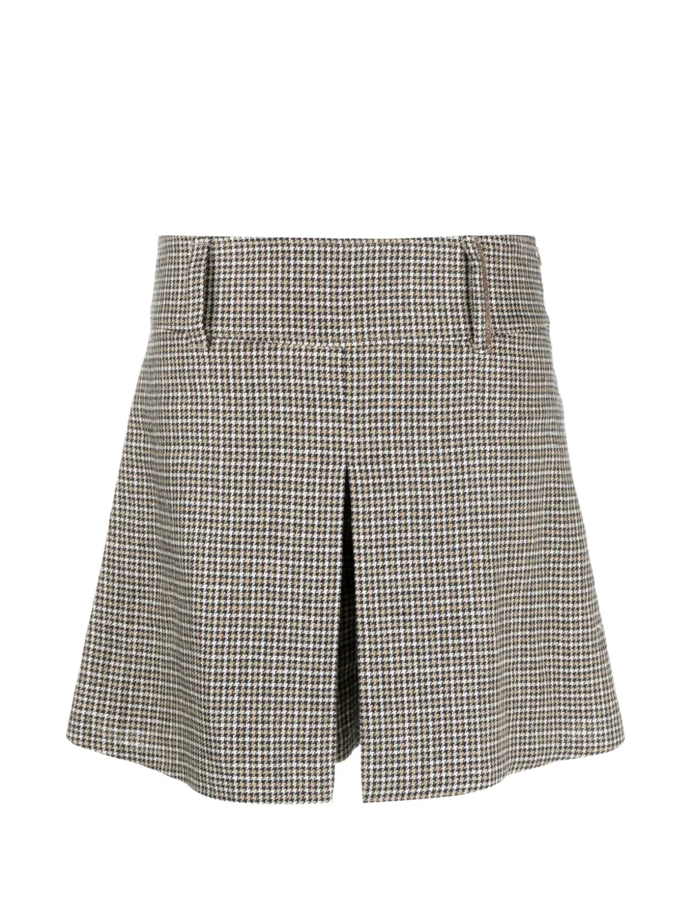 Brunello Cucinelli plaid pattern shorts - Neutrals