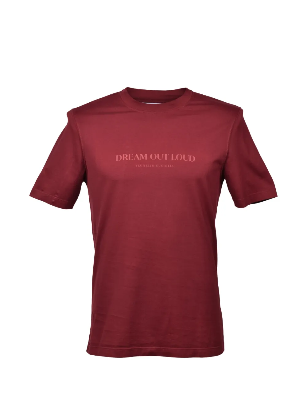 Brunello Cucinelli printed crew-neck T-shirt - Rosso