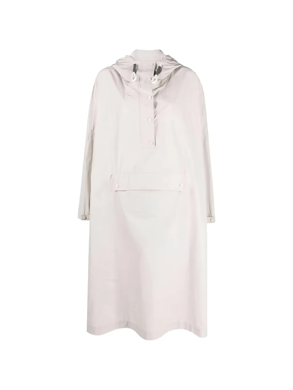 Brunello Cucinelli hooded long-line coat - Toni neutri