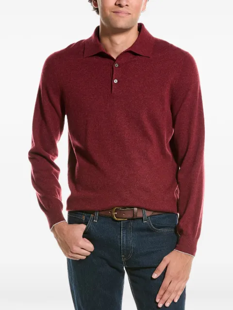 Brunello Cucinelli fine-knit polo sweater