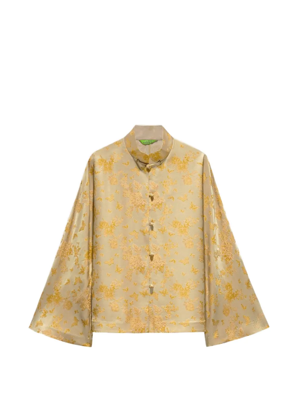 Shanghai Tang Tang jacquard silk blouse - Toni neutri