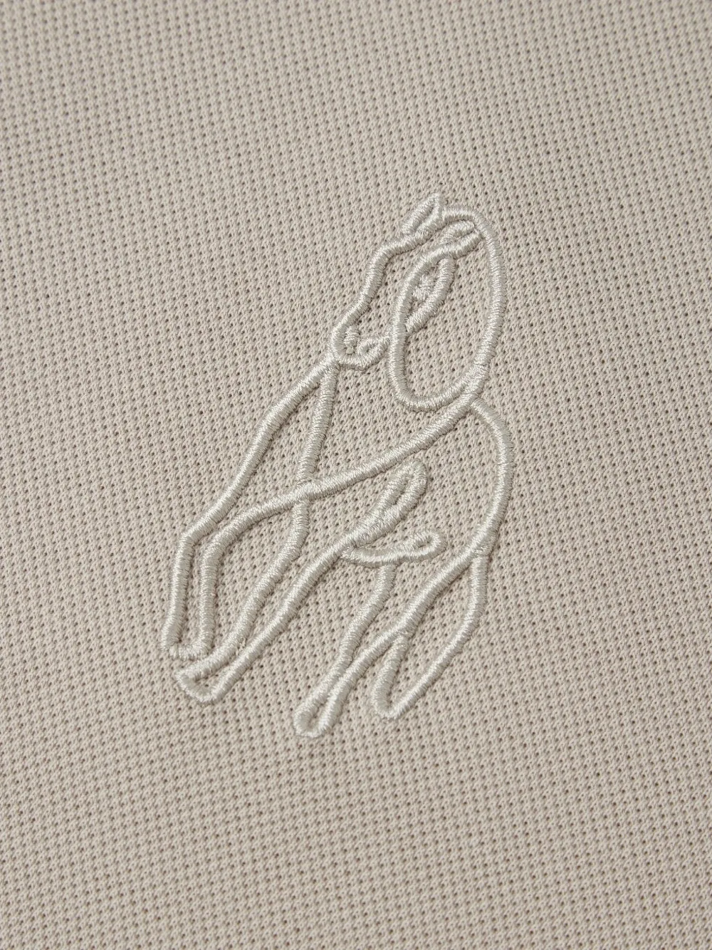 Shanghai Tang Horse poloshirt Beige