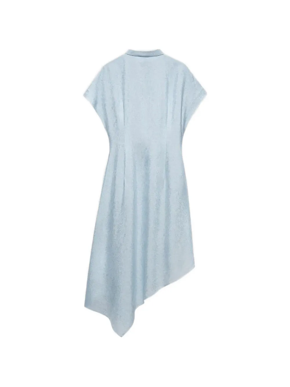 Shanghai Tang asymmetrische jurk met jacquard Blauw