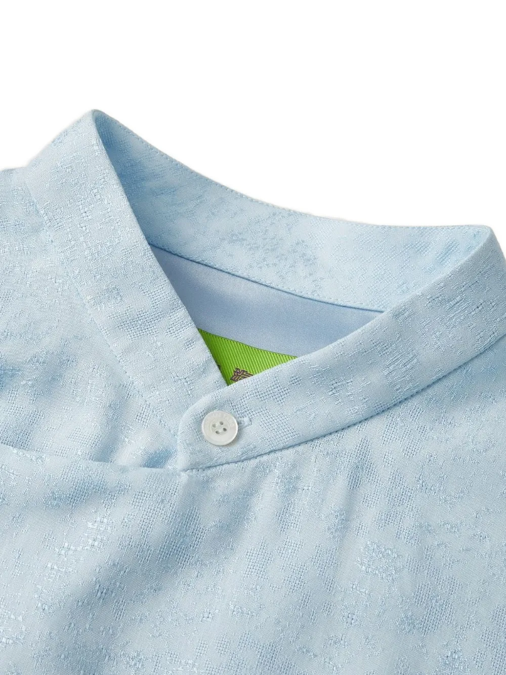 Shanghai Tang asymmetrische jurk met jacquard Blauw