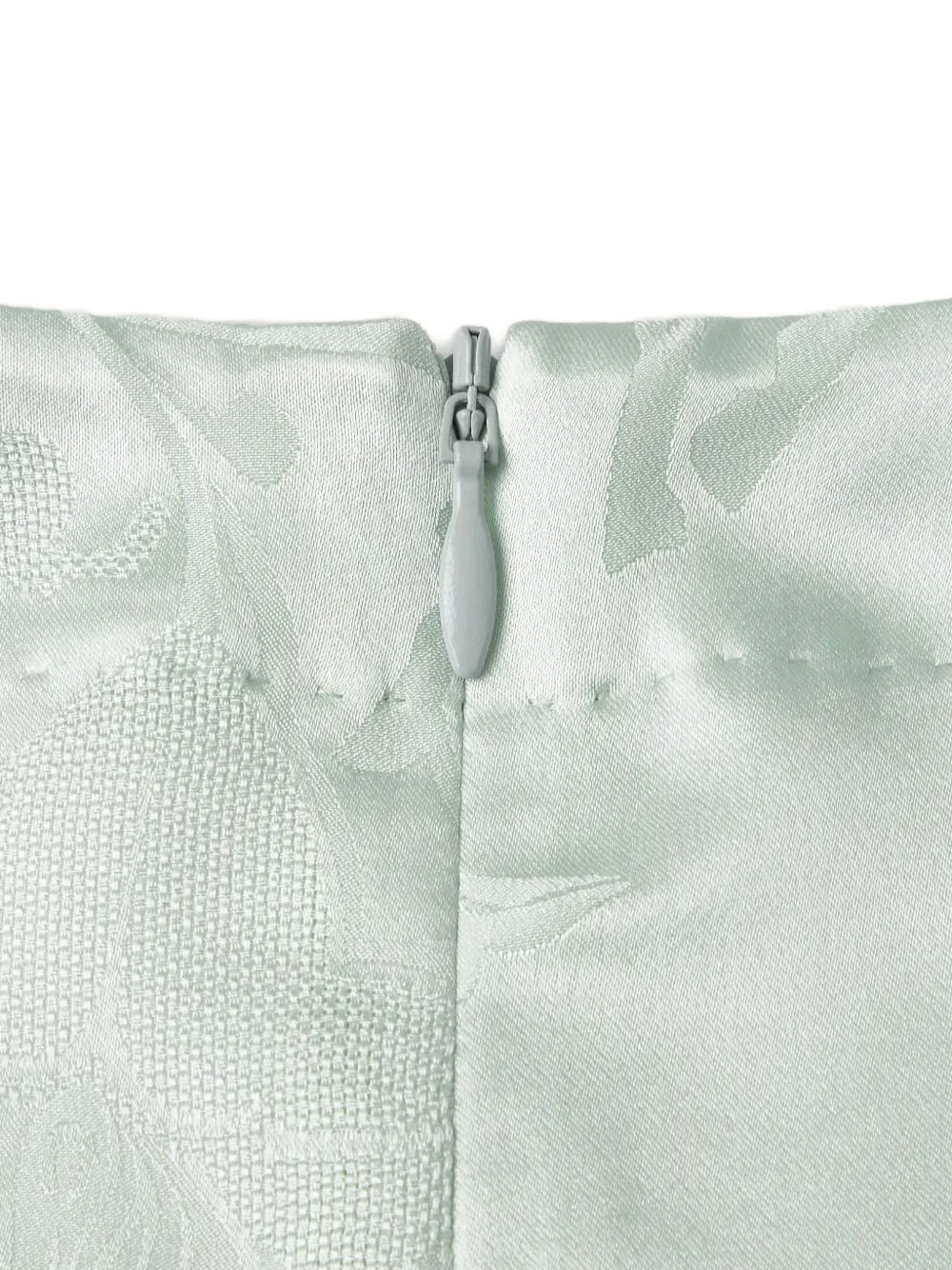 Shanghai Tang zijden midi-jurk met jacquard Groen