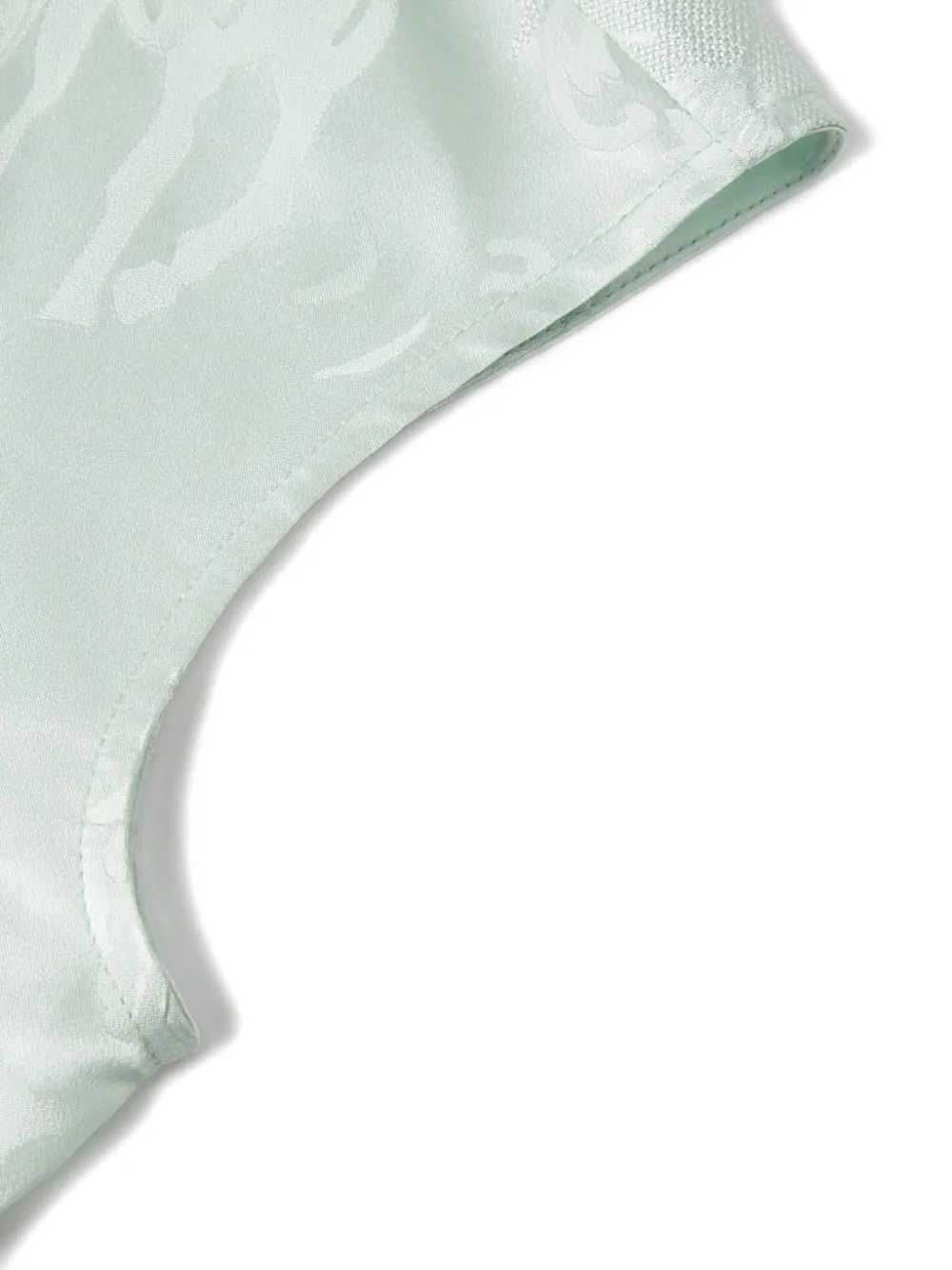 Shanghai Tang zijden midi-jurk met jacquard Groen