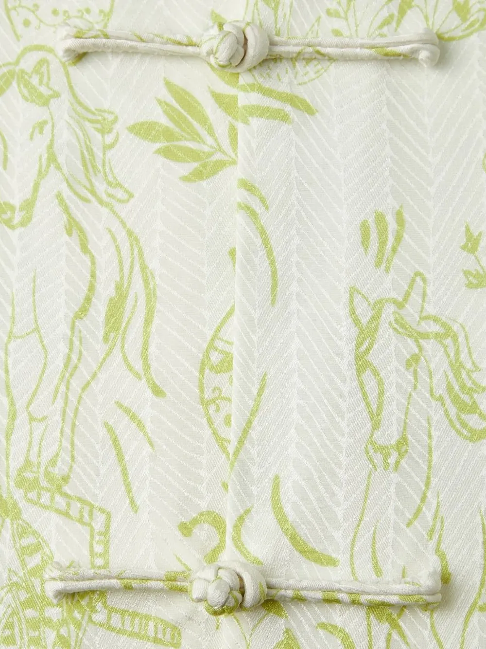 Shanghai Tang overhemd met jacquard Wit