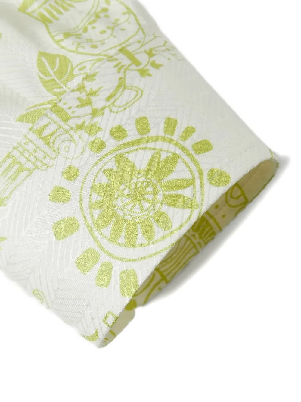 Shanghai Tang overhemd met jacquard Wit