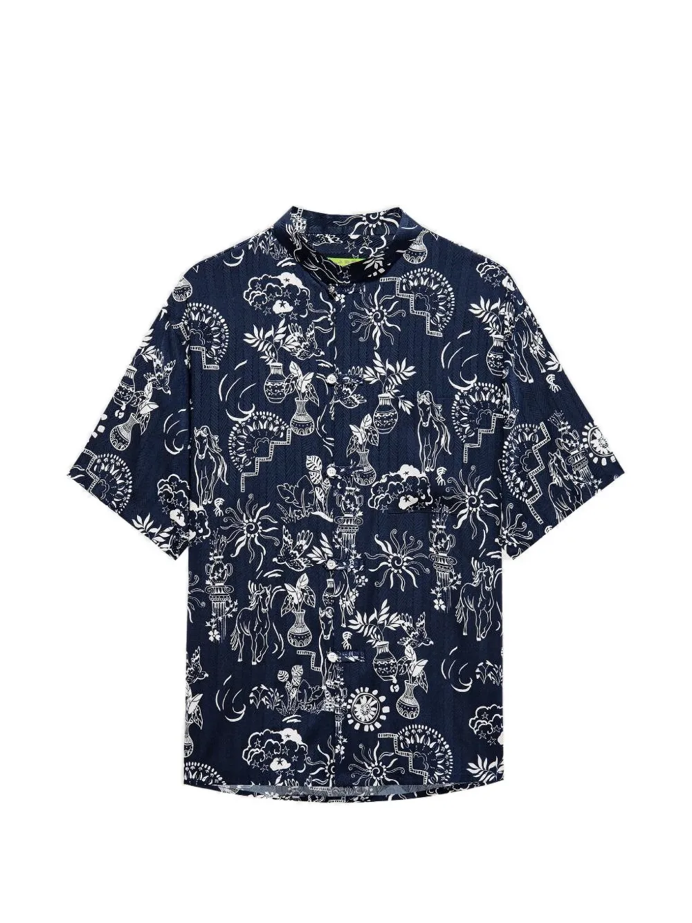 Shanghai Tang Tang short-sleeved shirt - Blau