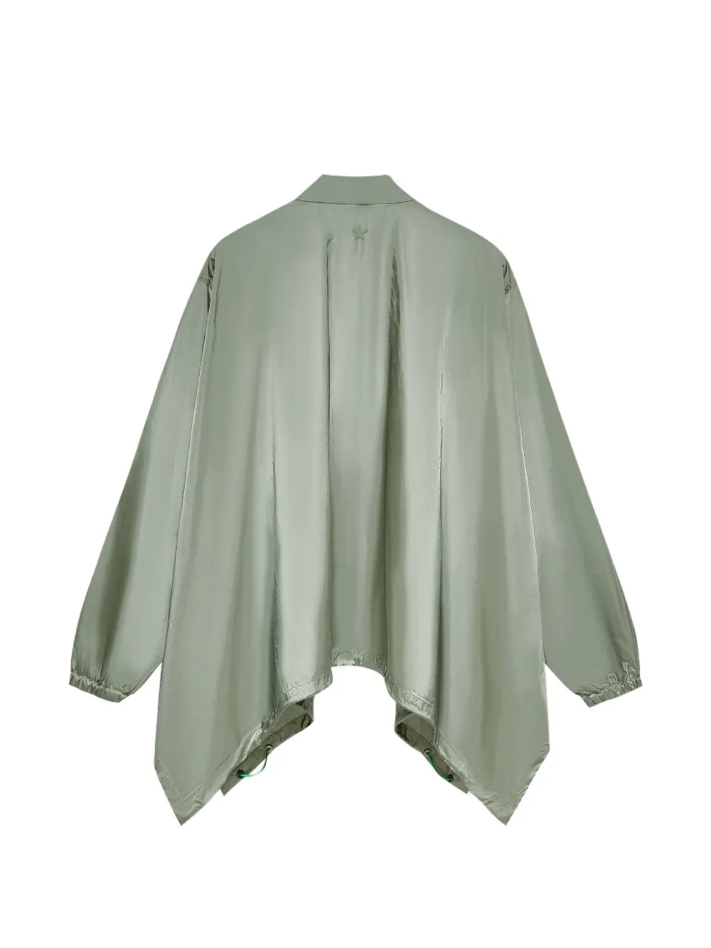 Shanghai Tang asymmetrisch windjack Groen