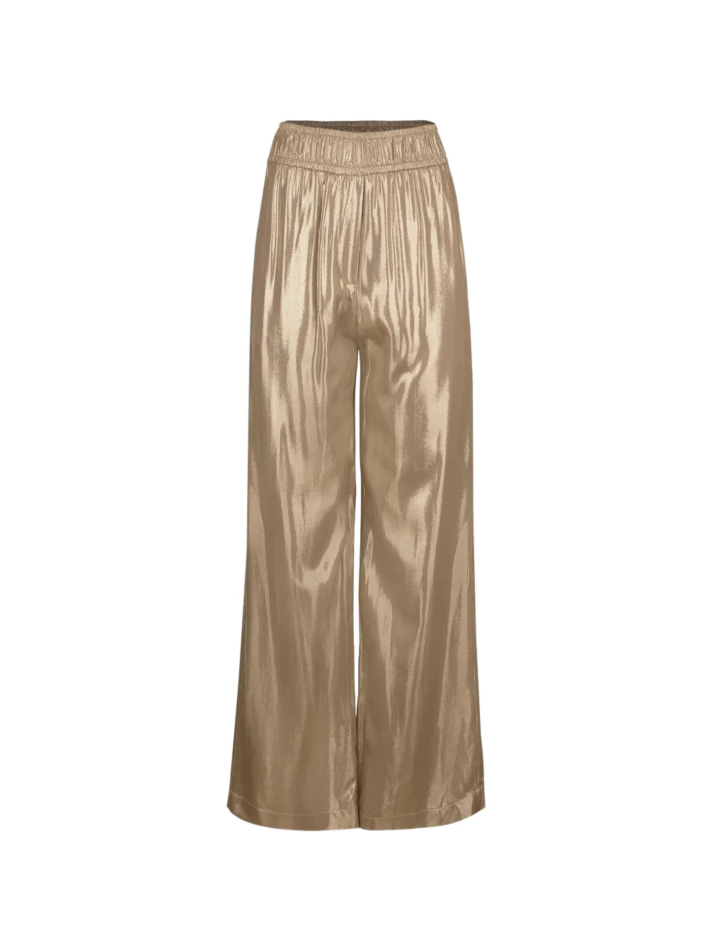 Brunello Cucinelli satin wide-leg trousers - Oro