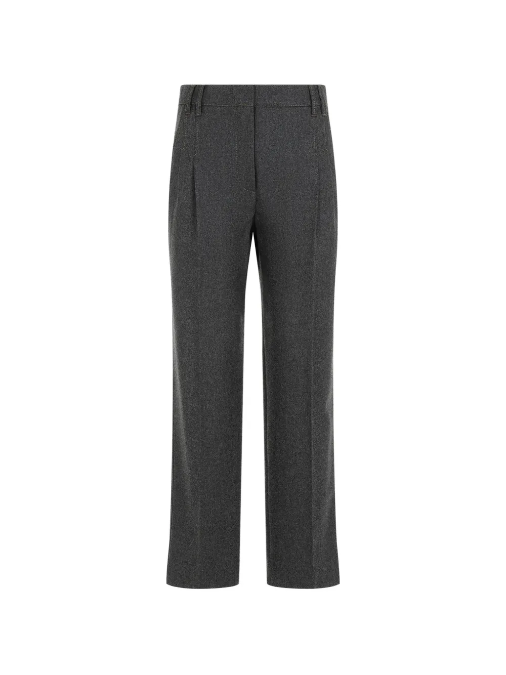 Brunello Cucinelli pleated pressed-crease trousers - Grigio