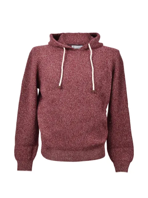 Brunello Cucinelli ribbed-knit hoodie