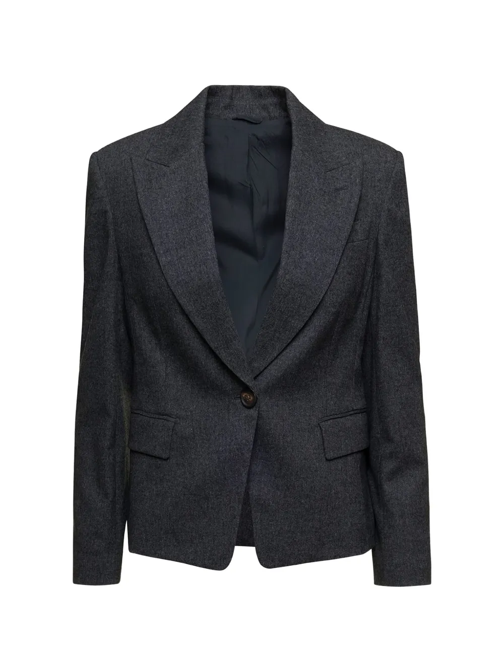 Brunello Cucinelli tailored single-breasted blazer - Grigio