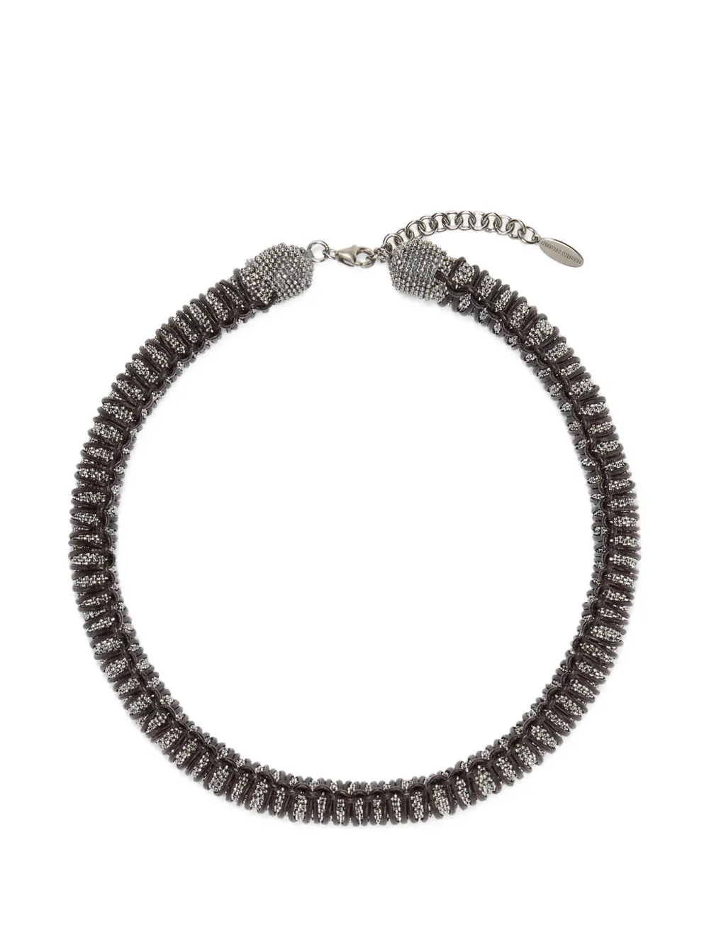 Brunello Cucinelli beaded necklace - Argento