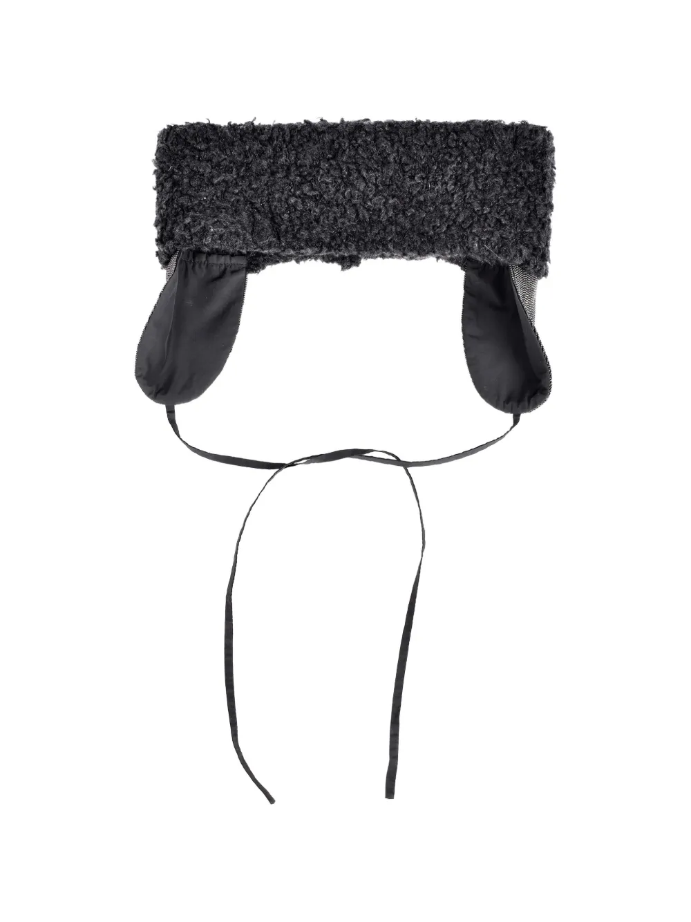 Brunello Cucinelli tie ear warmers - Nero