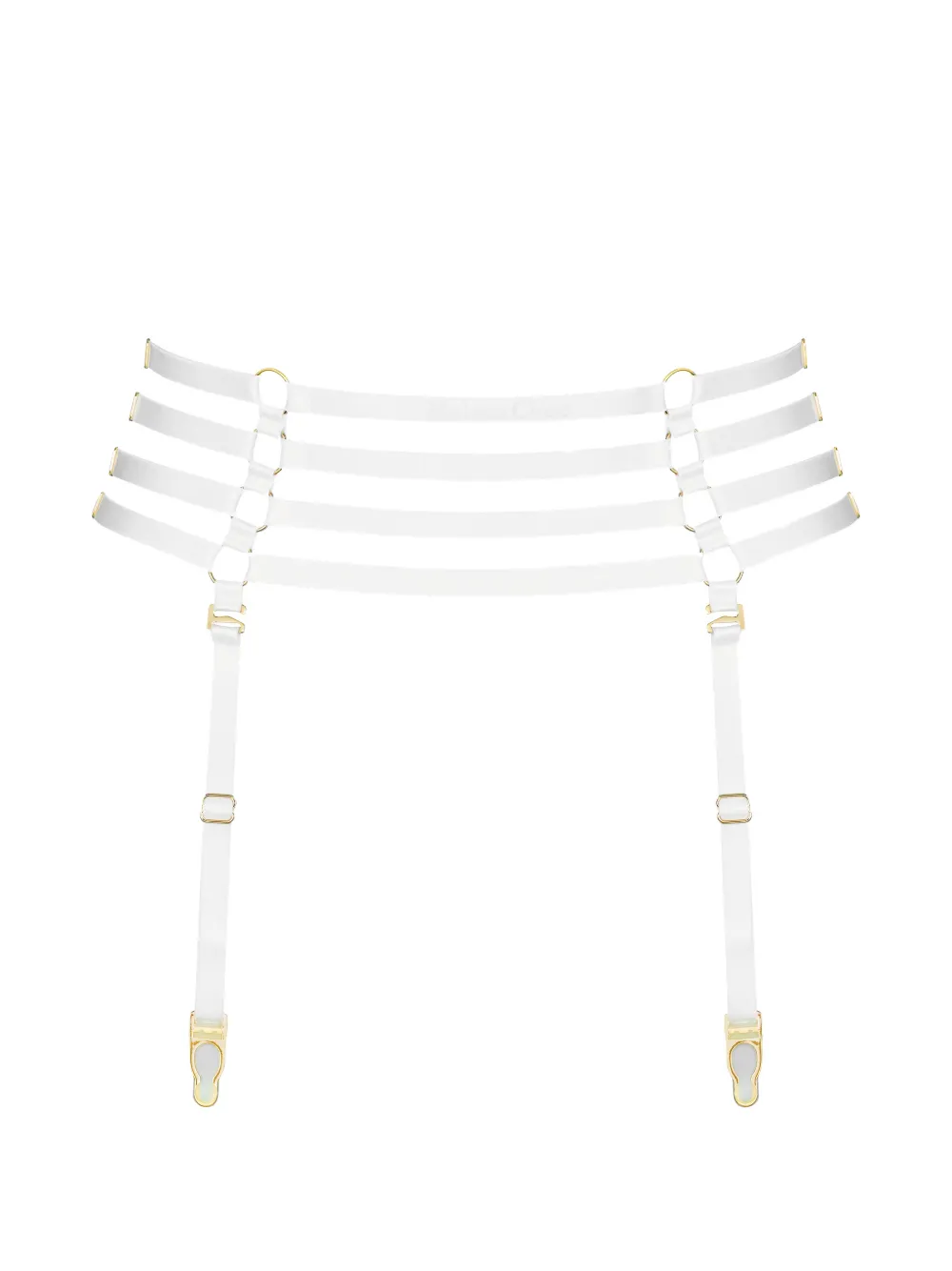 Maison Close multi-strap suspender belt - Weiß