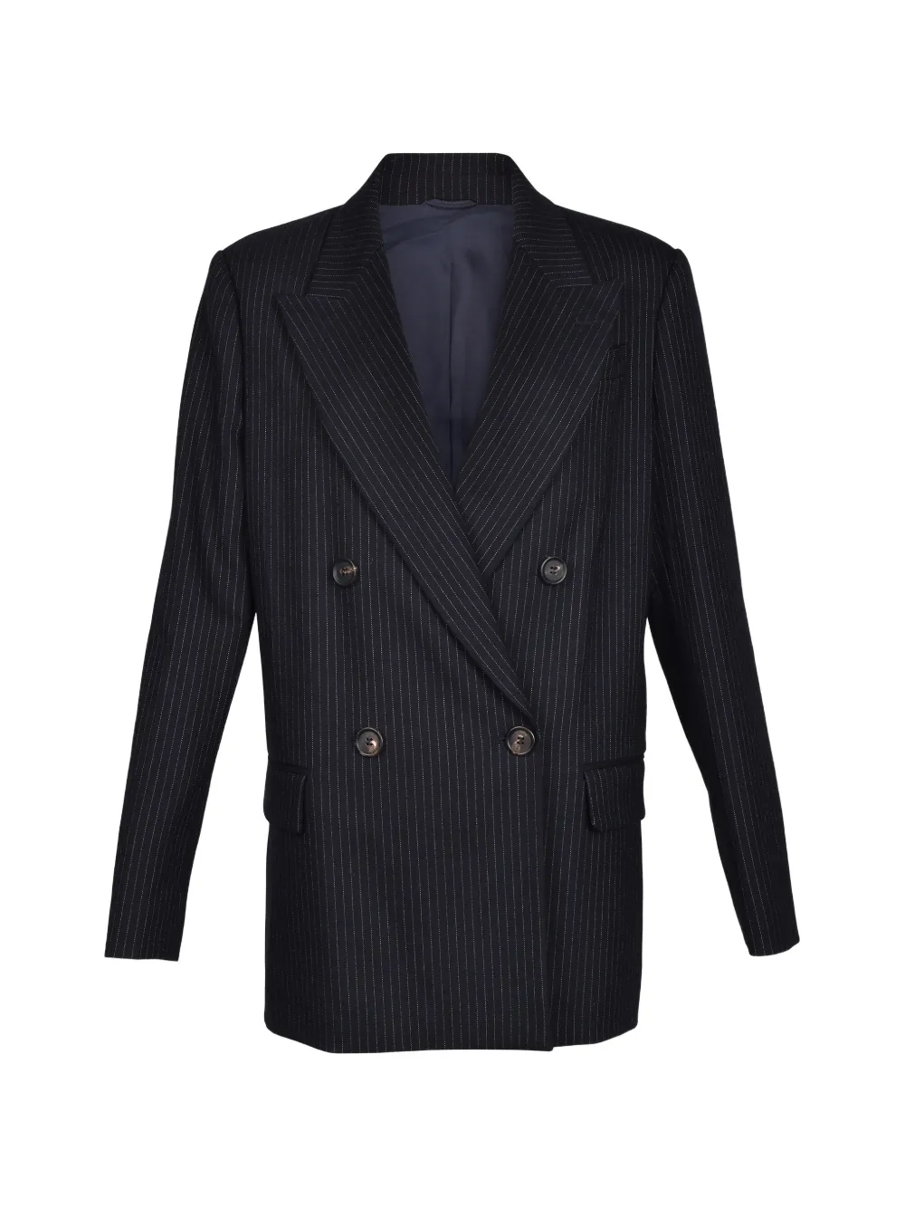 Brunello Cucinelli double-breasted blazer - Blau
