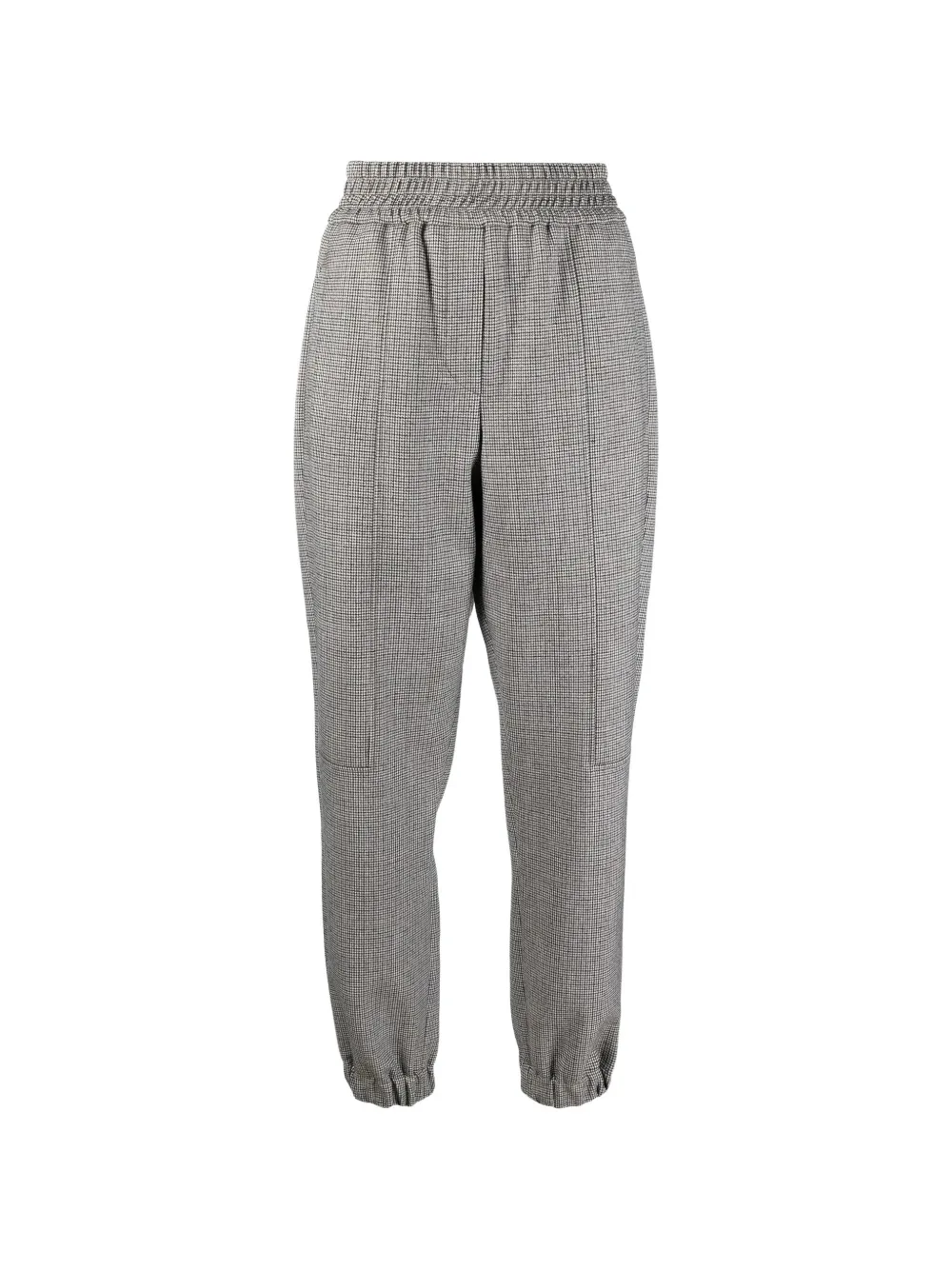 Brunello Cucinelli houndstooth elasticated-waist trousers - Grau
