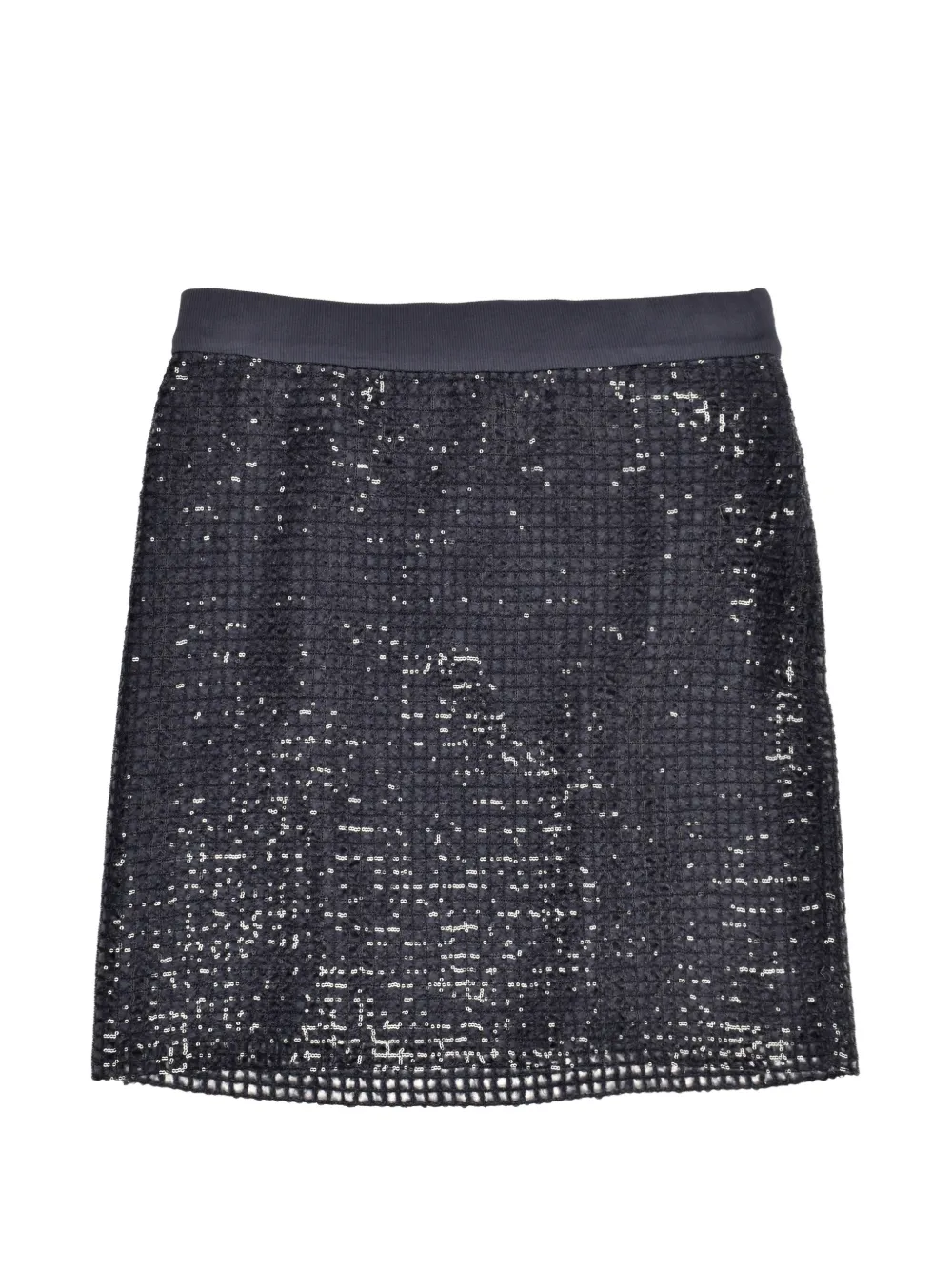 Brunello Cucinelli sequin-embellished mini skirt - Nero