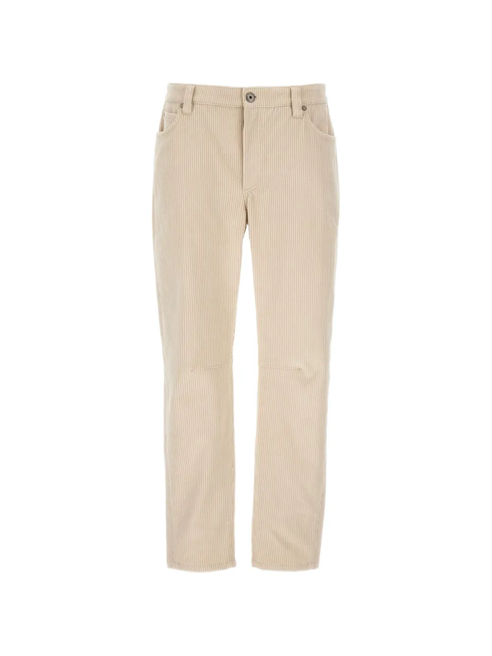 Brunello Cucinelli corduroy straight-leg trousers - Toni neutri