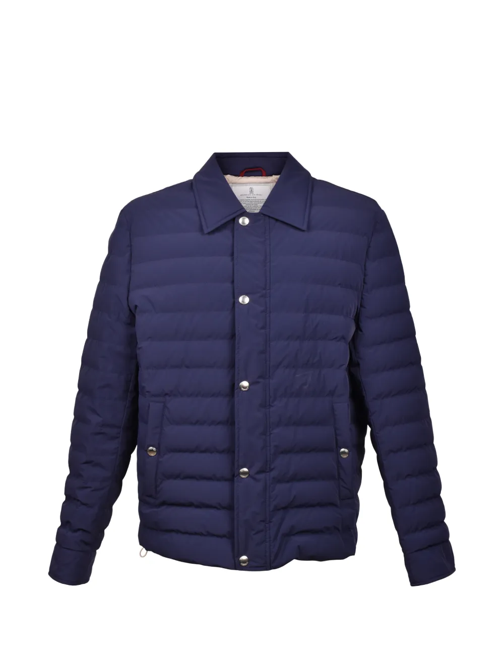 Brunello Cucinelli quilted down puffer jacket - Blu