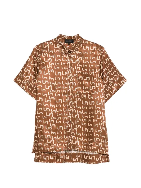 Lee Mathews logo-print short-sleeve shirt