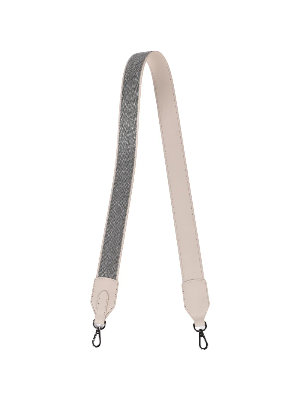 Brunello Cucinelli leather-trim shoulder strap - Nude