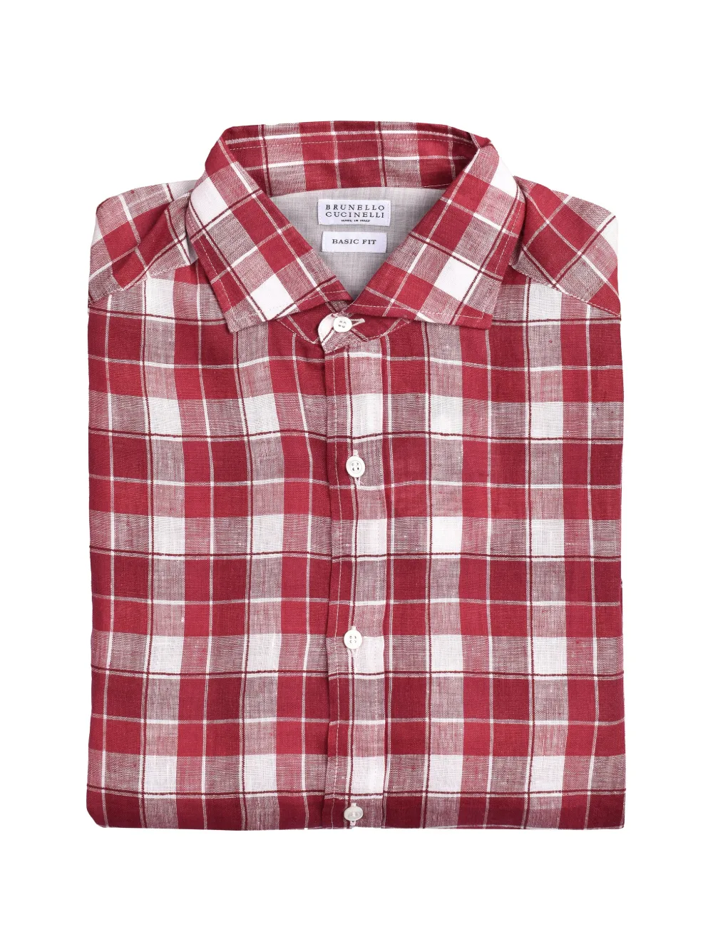 Brunello Cucinelli plaid button-down shirt - Rot