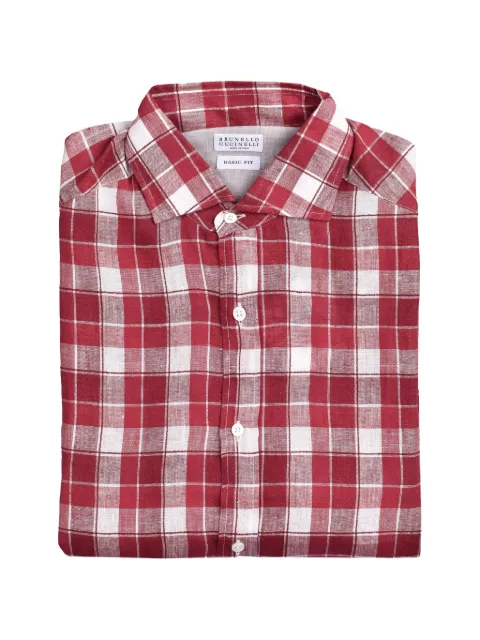 Brunello Cucinelli plaid button-down shirt