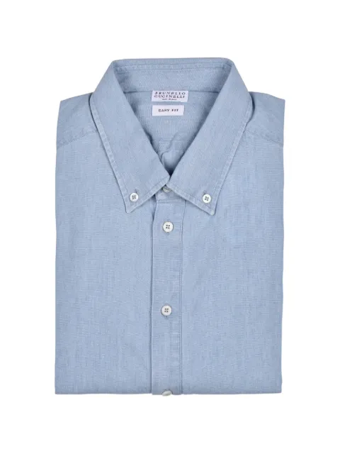 Brunello Cucinelli button-down chambray shirt