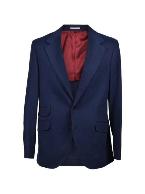 Brunello Cucinelli single-breasted wool-blend blazer