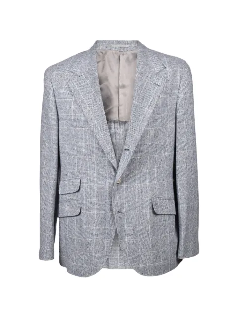 Brunello Cucinelli check-pattern wool blazer