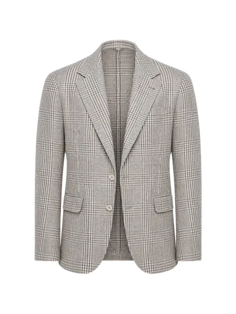 Brunello Cucinelli dekonstrueret skotskternet blazer