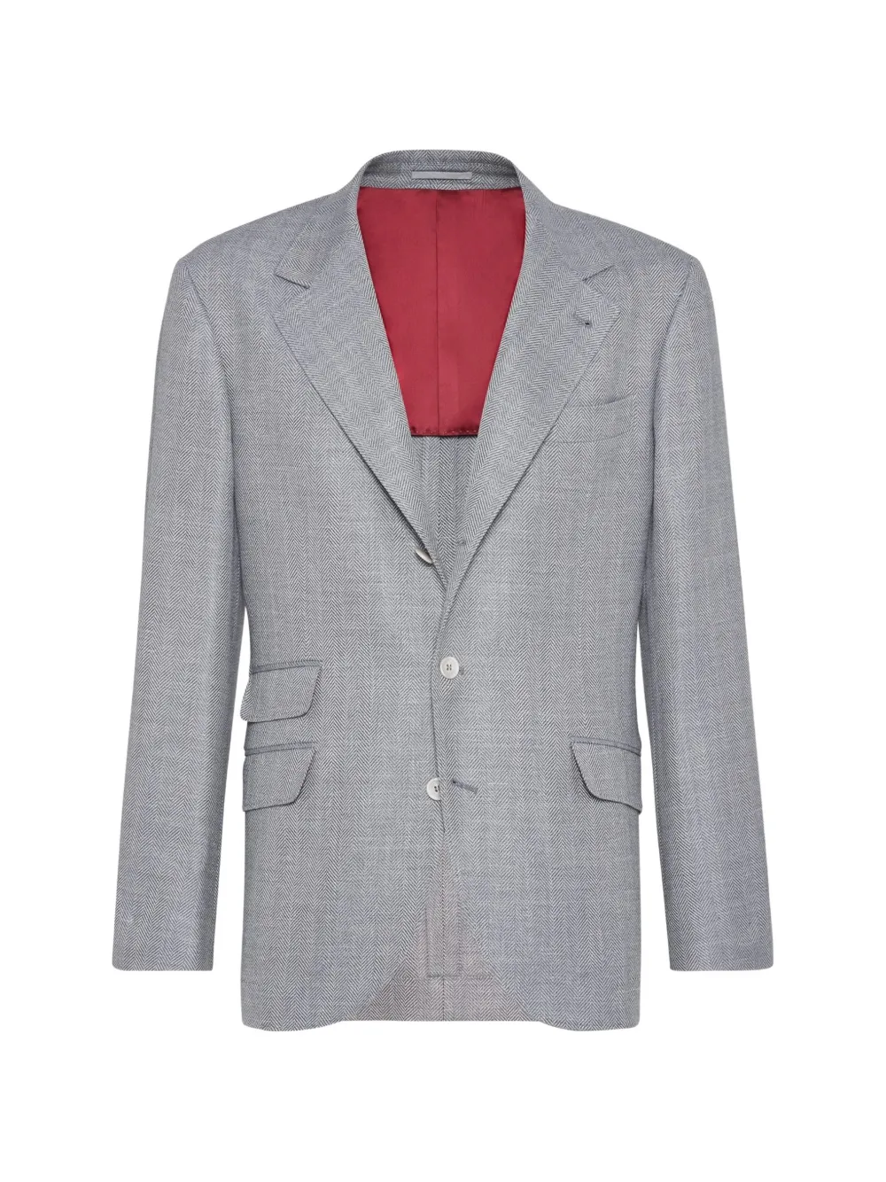 Brunello Cucinelli single-breasted blazer - Grey