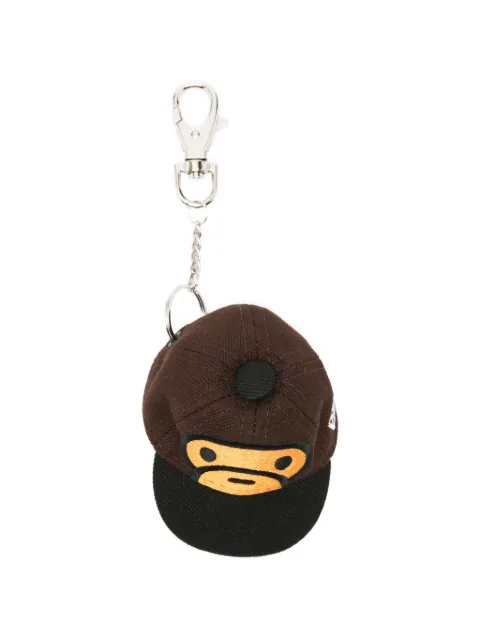 A BATHING APE® x New Era cap keyring